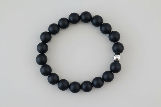 Men's Onyx Matt Black for Protection Bracelet.