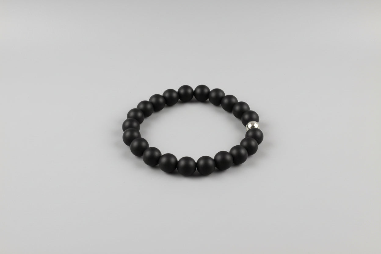 Men's Onyx Matt Black for Protection Bracelet.